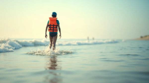 Sicher ist, dass die perfekte rettungsweste Bewegung Freiheit bietet